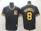 Pirates 8 Willie Stargell Black Throwback Jersey (1),baseball caps,new era cap wholesale,wholesale hats
